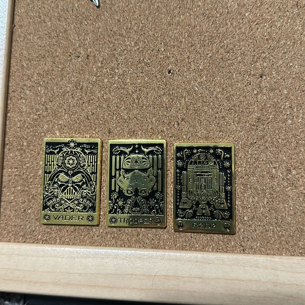 Disney Trading Pins Star Wars Sugar Skull Tarot Card - 3 pack